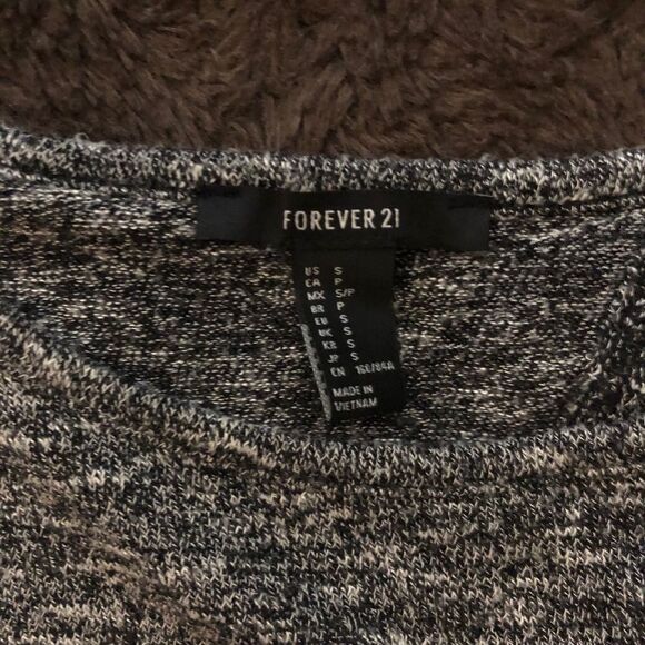 Forever 21 Split Back Marled Sweater Small - Picture 3 of 4